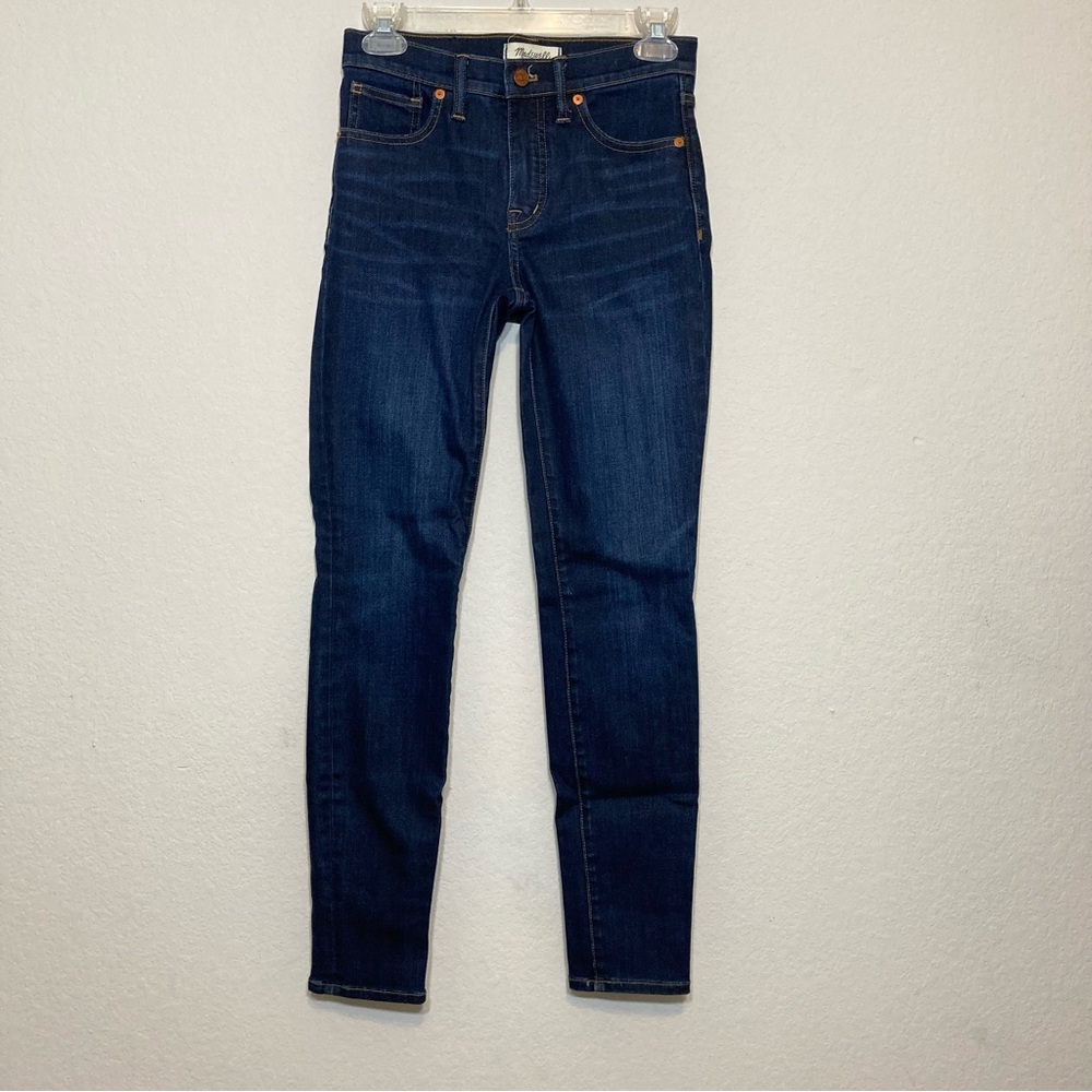 MADEWELL Size 25 Women's 9” Inch High Rise Skinny Jean in a Dark Wash